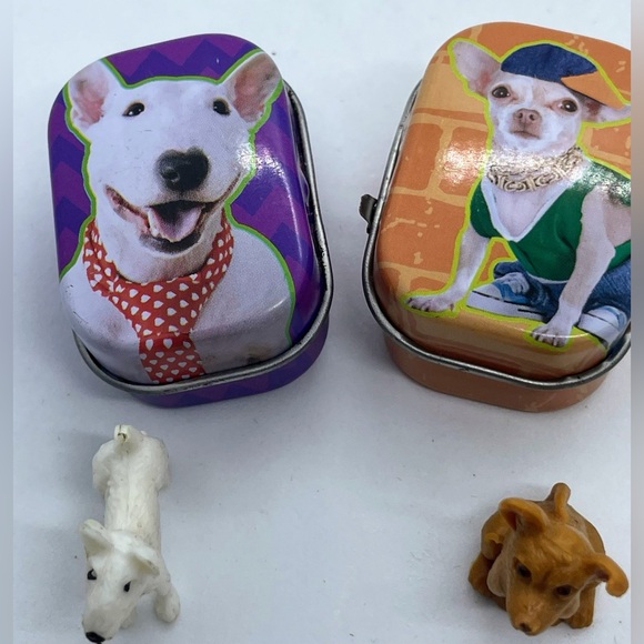Vintage Retro Keyring metal dog storage tin Lot - Picture 6 of 9